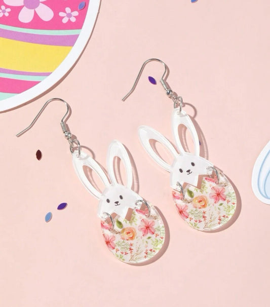 Beautiful Acrylic Bunny Earrings