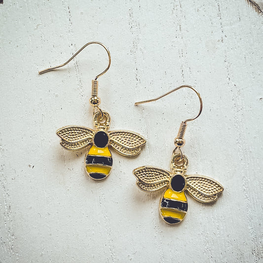 Adorable Bumble Bee Earrings