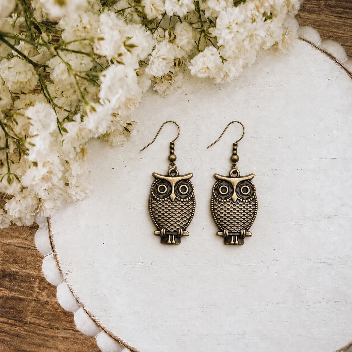 Vintage Owl Earrings
