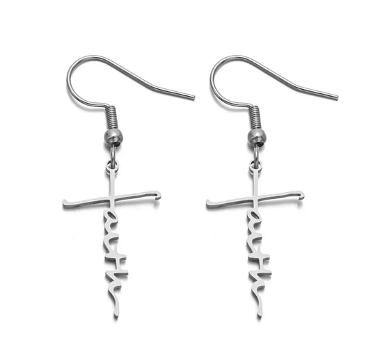Beautiful Faith Cross Earrings