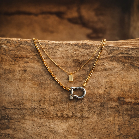 Beautiful Carabiner Necklace Set