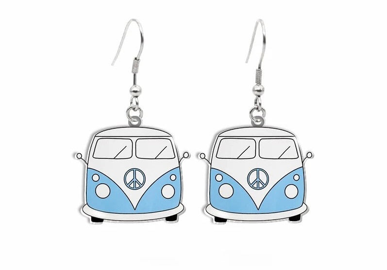 Adorable Vintage Van Earrings