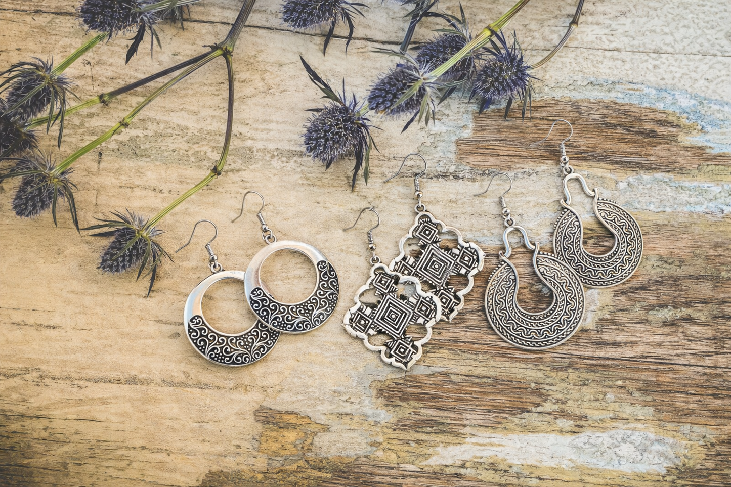 Beautiful Boho Earring Set - Set of 3