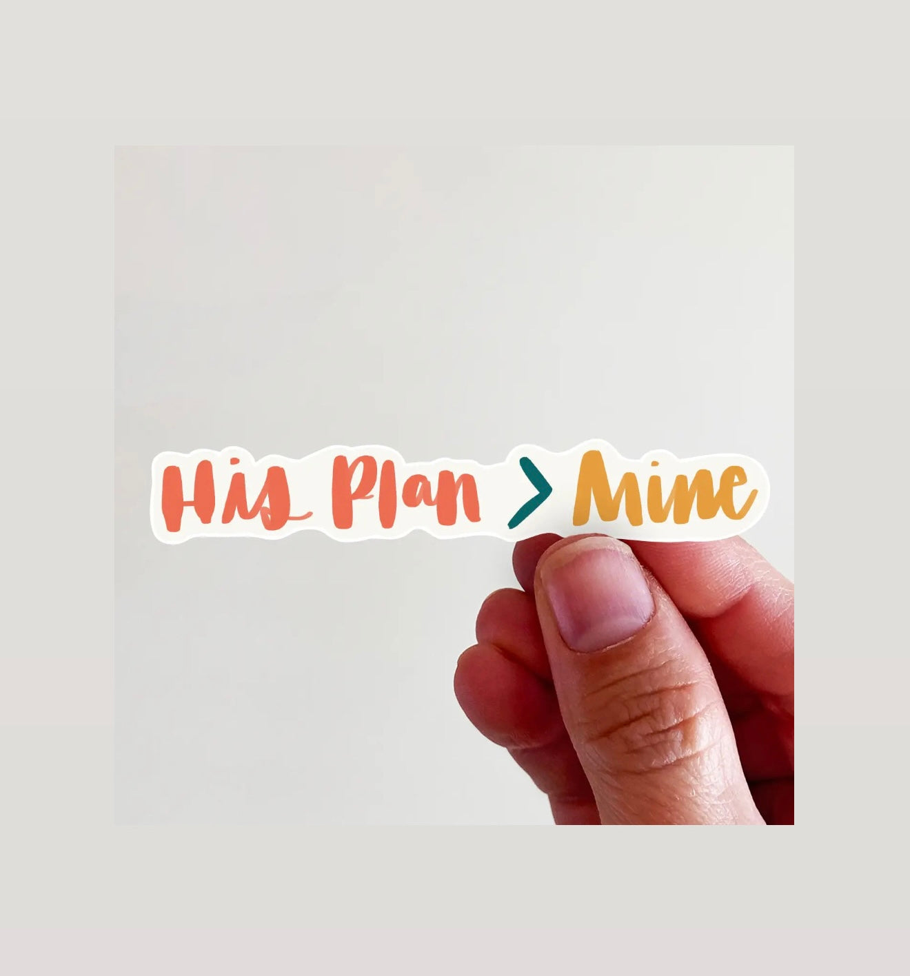 His Plans > Mine Vinyl Sticker