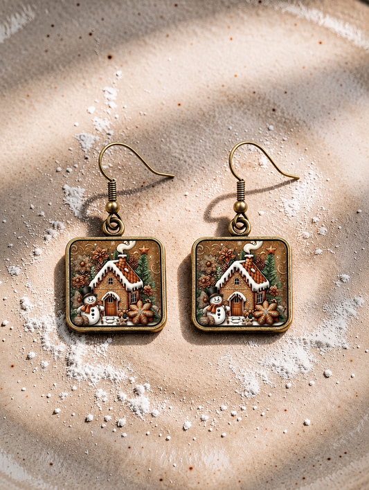 Gingerbread Cottage Earrings