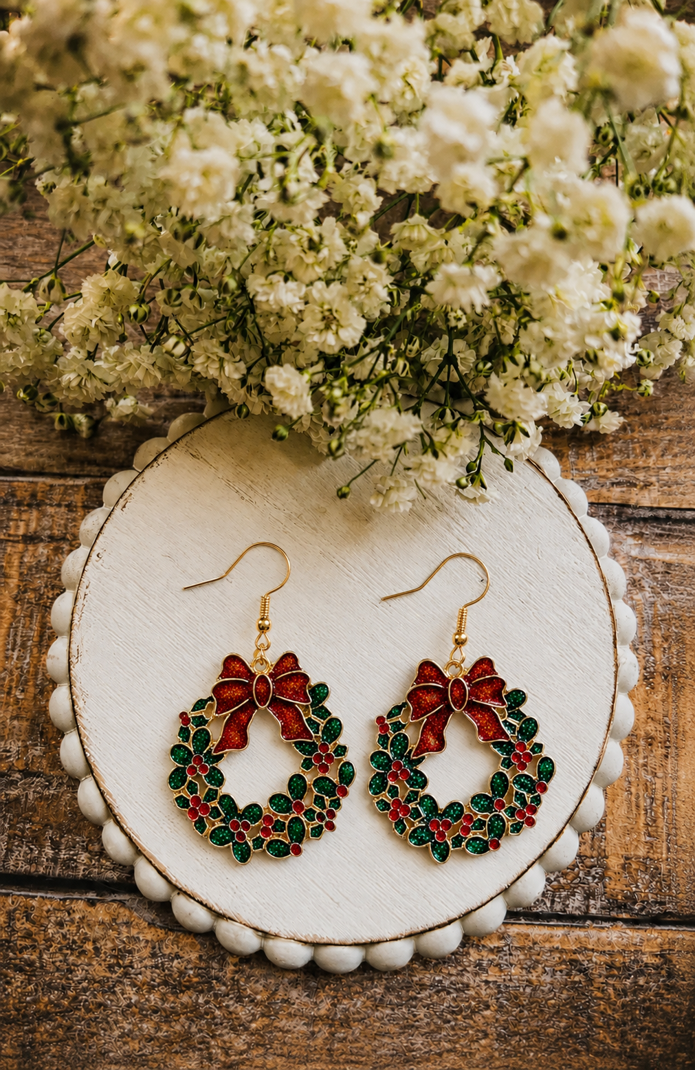 Yuletide Wreath Earrings