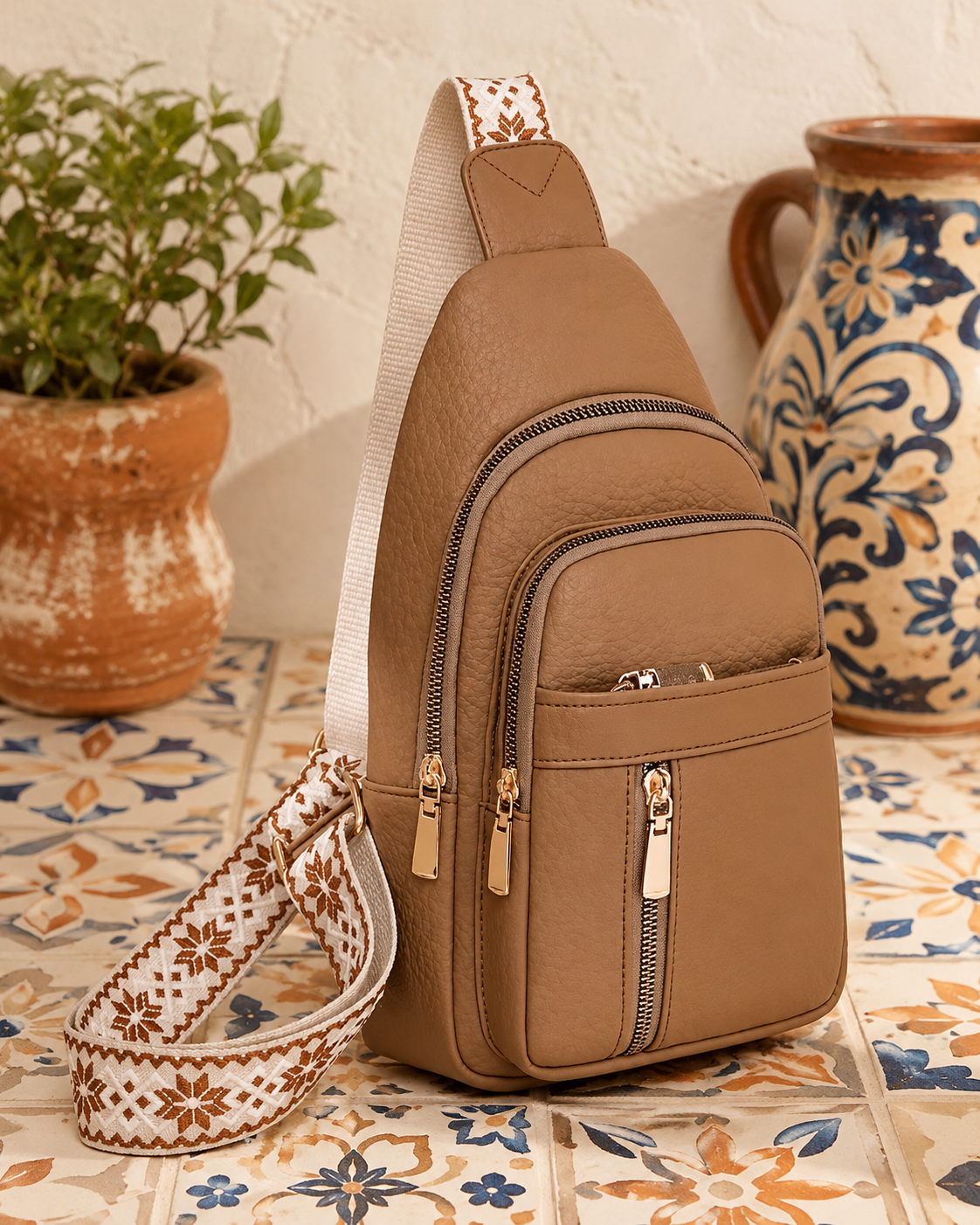 The Willow Crossbody Bag Brown