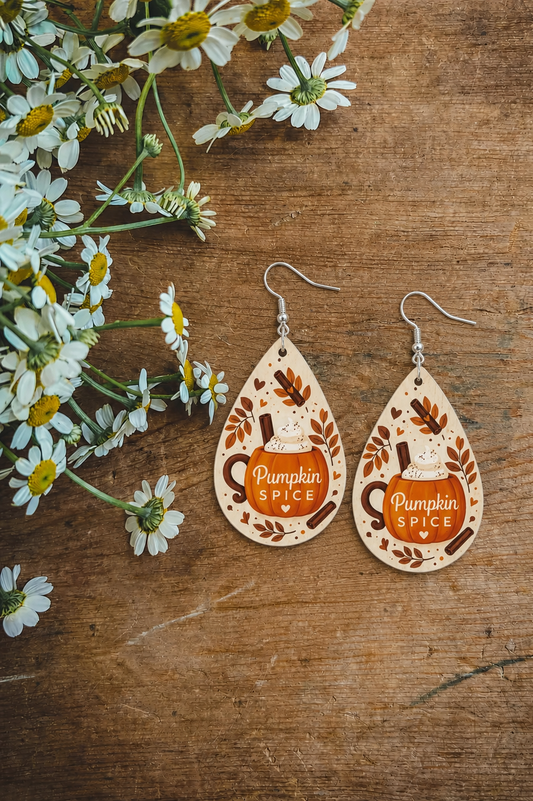 Pumpkin Spice Please Earrings
