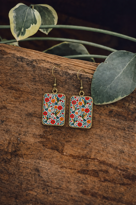 Hummingbird Garden Earrings