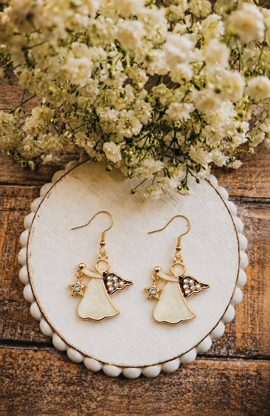 Golden Angel Earrings