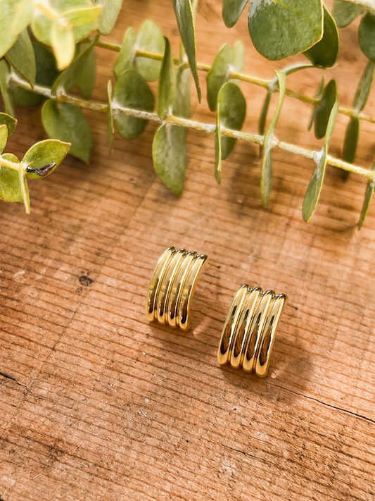 Beautiful Chunky Gold Earrings