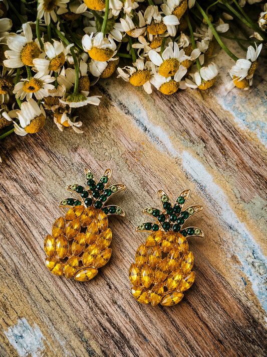 Beautiful and Fun Pineapple Earrings