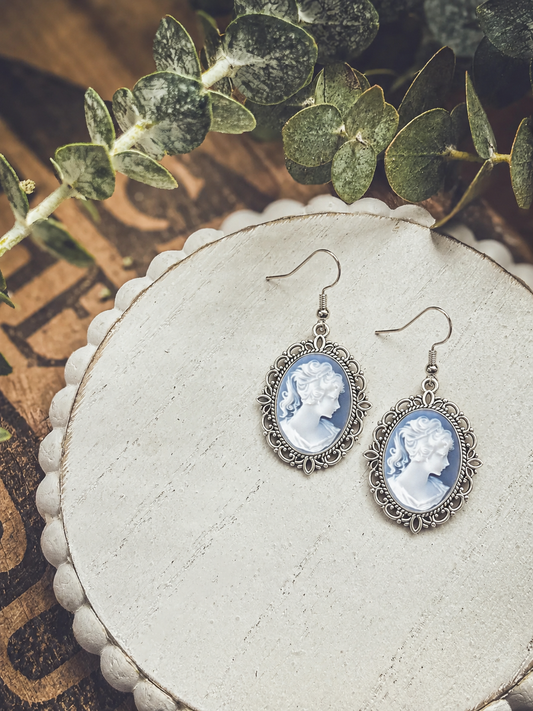 Beautiful Cameo Silhouette Earrings
