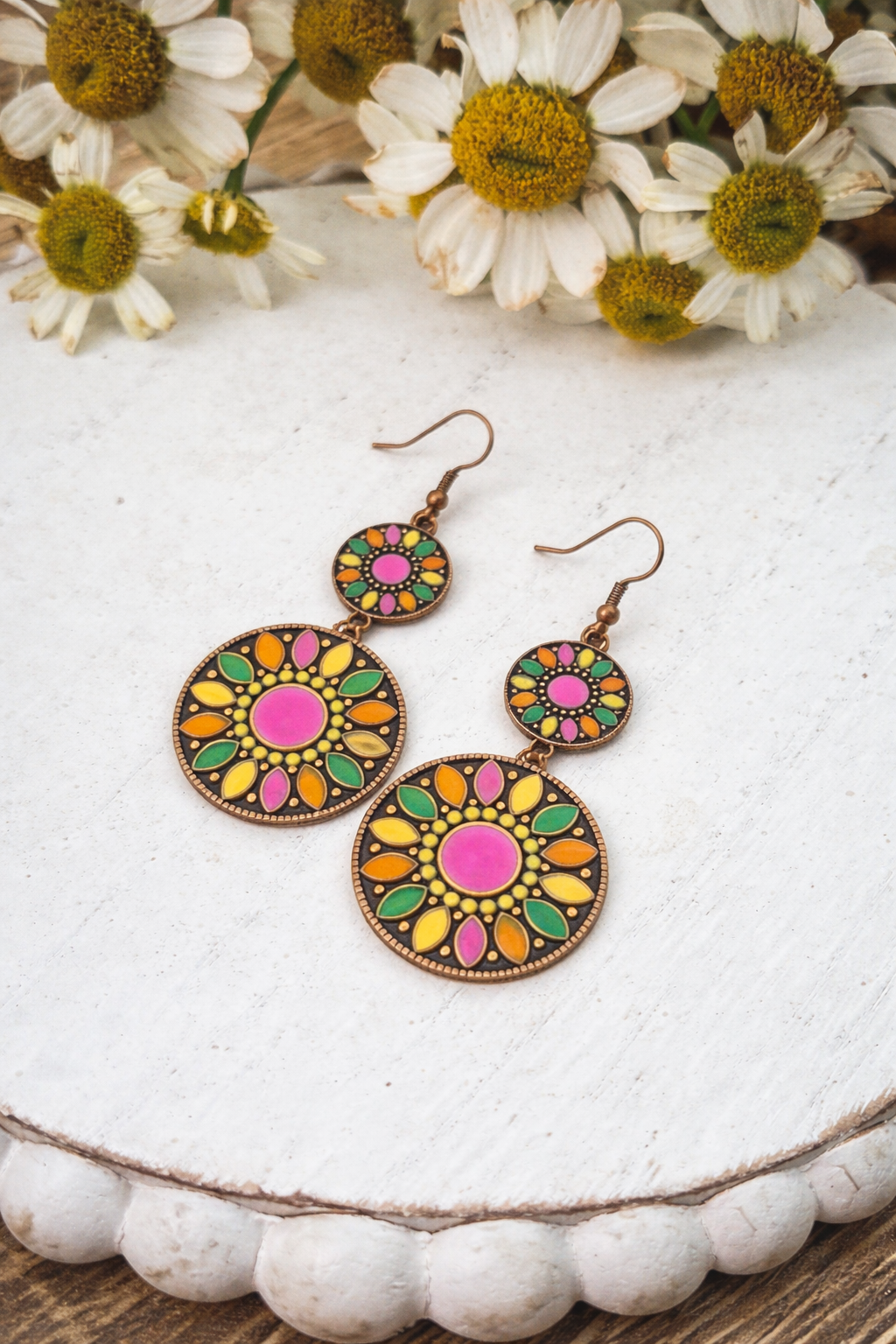 Beautiful Colorful Drop Earrings