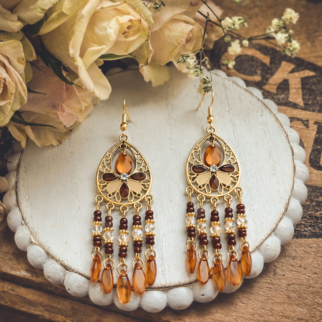 Beautiful Gypsy Bead Earrings
