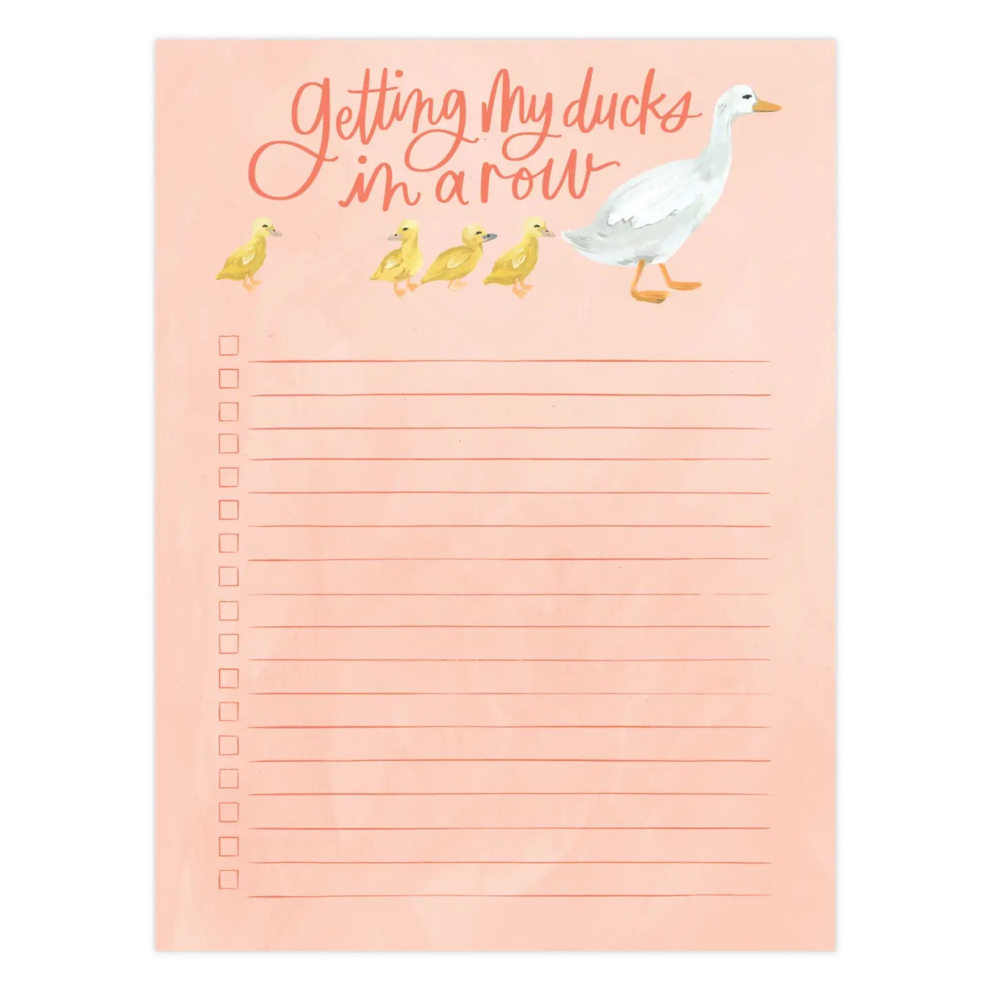 Ducks in a Row Notepad