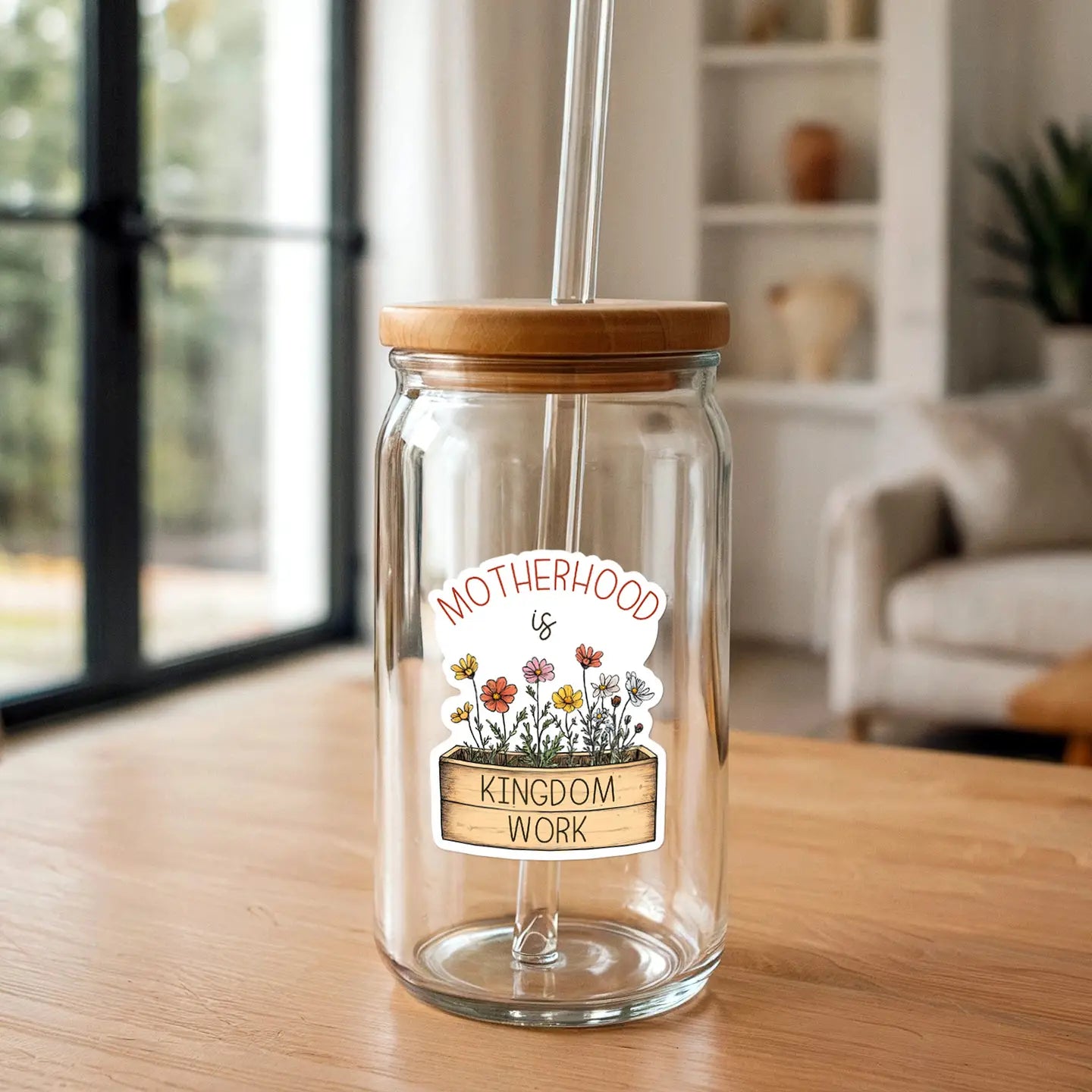 Motherhood Is Kingdom Work | Christian Sticker Gifts For Mom