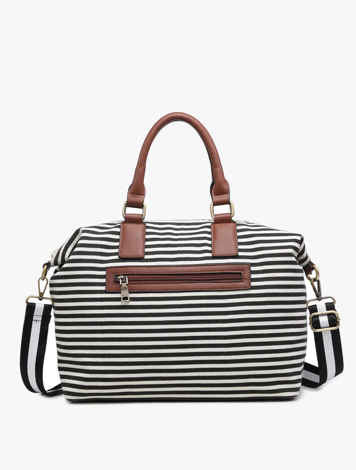 JoJo Striped Two-Tone Satchel w/ Guitar Strap