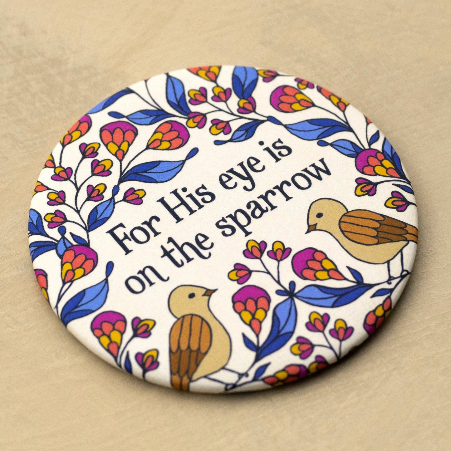 His Eye Is On the Sparrow Hymn Magnet