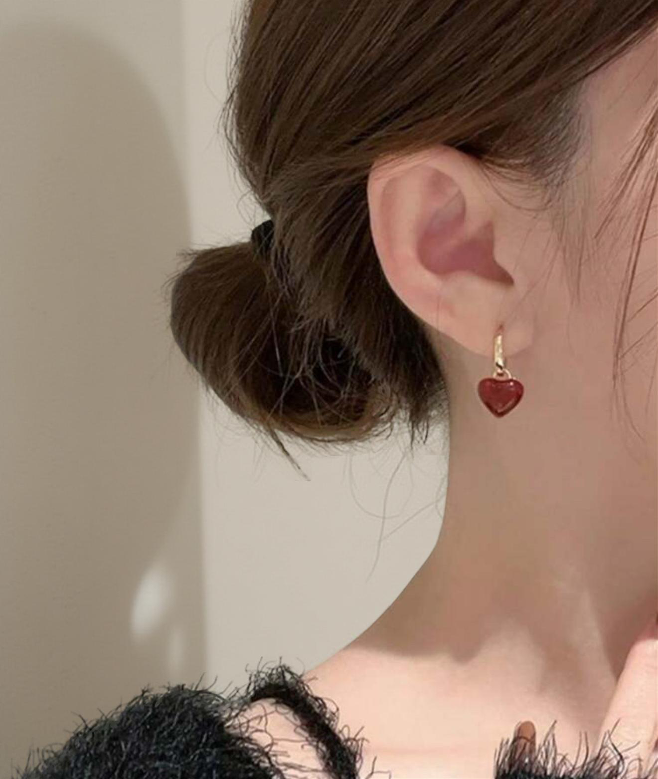 Adorable Gold and Red Heart Huggies (Copy)