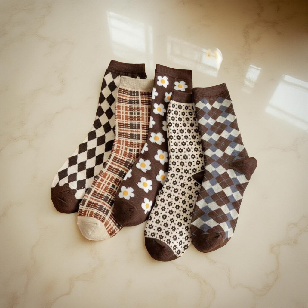 Adorable 5 Pair Women’s Socks