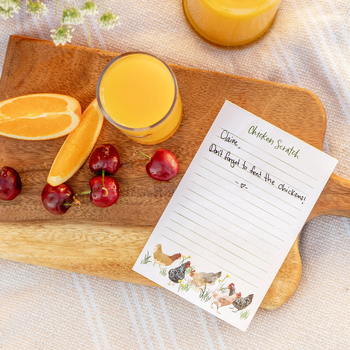 Chicken Scratch Notepad Chicken Scratch Notepad – Rooted Home Goods