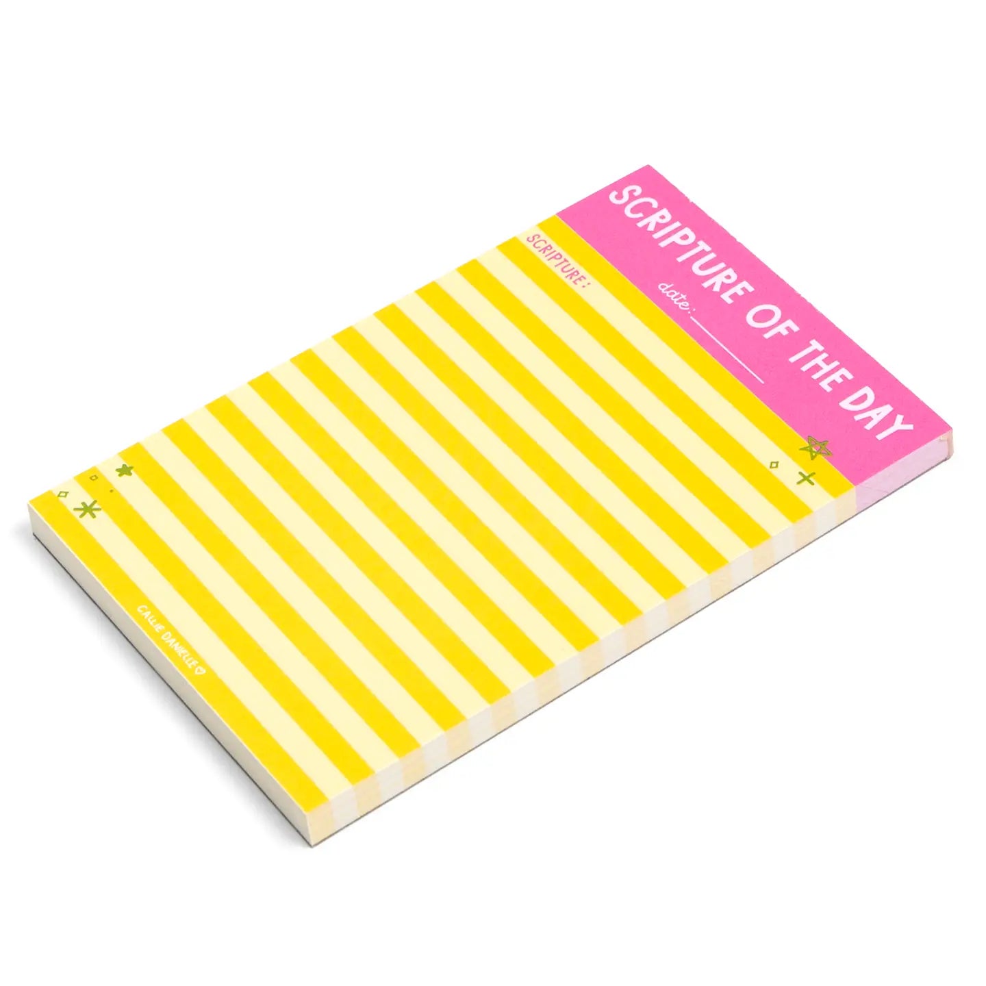 Scripture of the Day Yellow Notepad