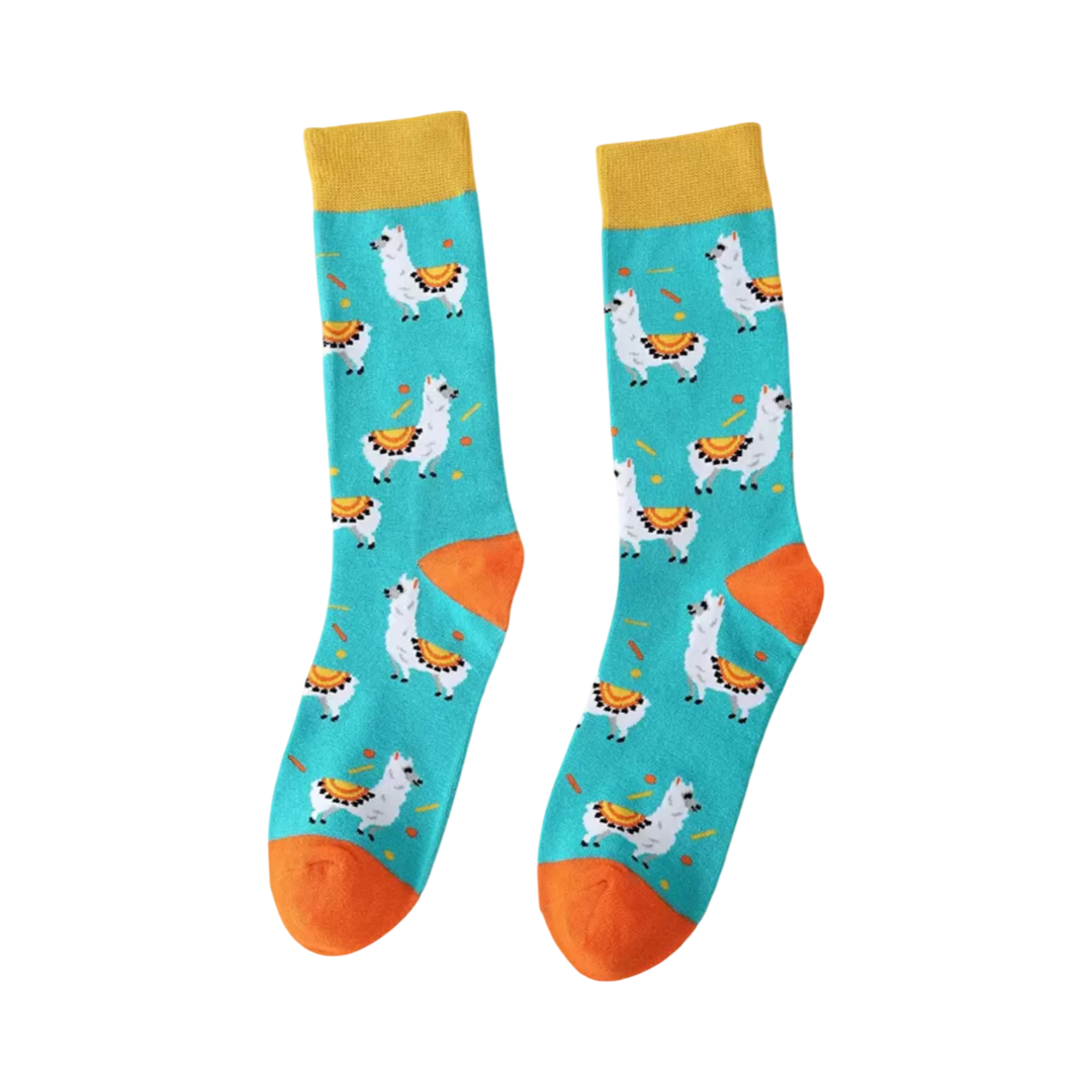Adorable Llama Pair Socks