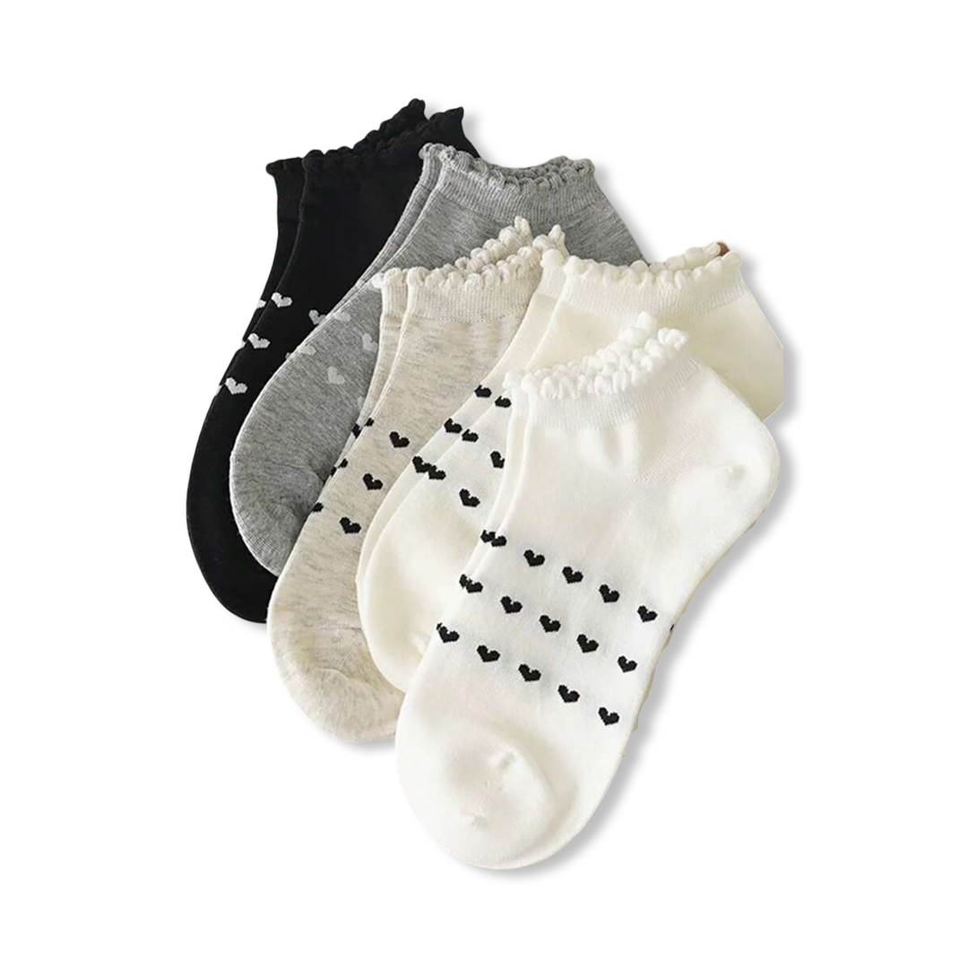 Adorable 5 Pair Socks