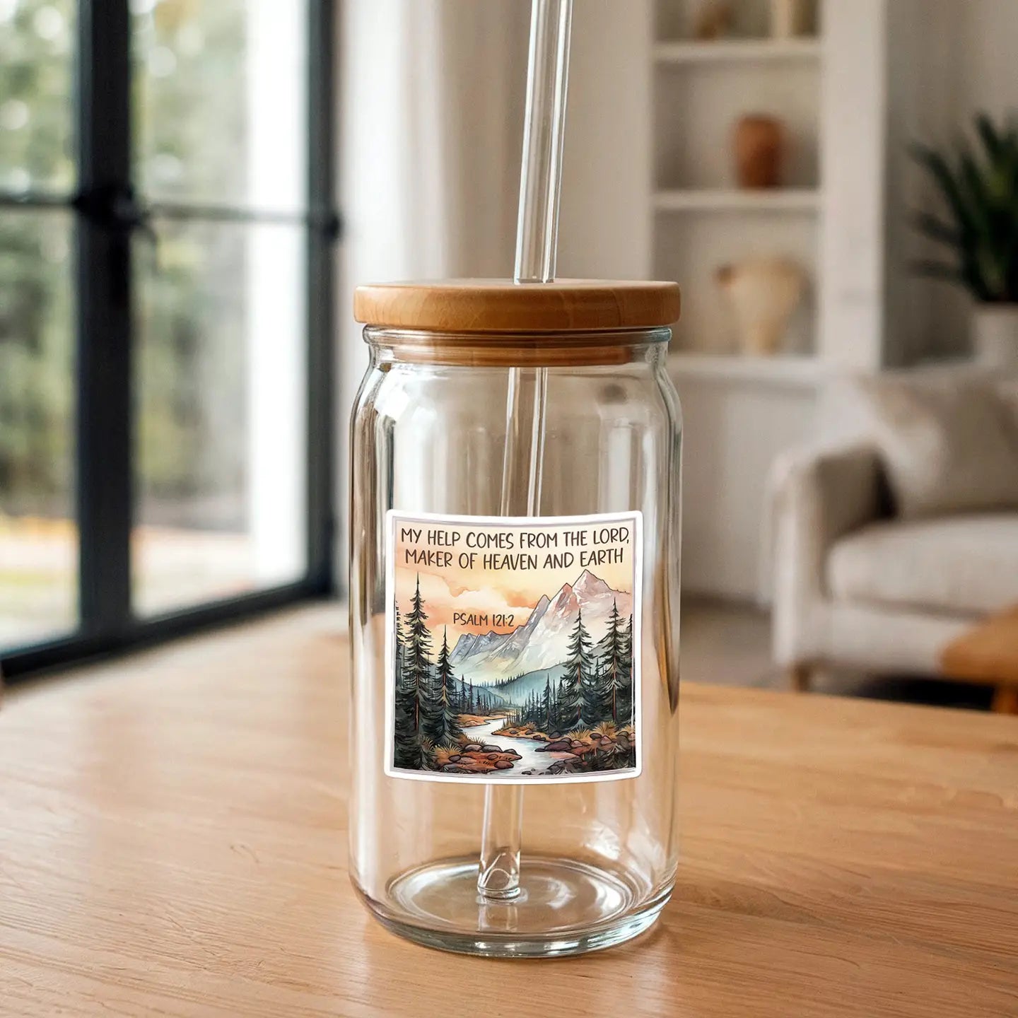 My Help Comes from the Lord | Christian Sticker | Mountains