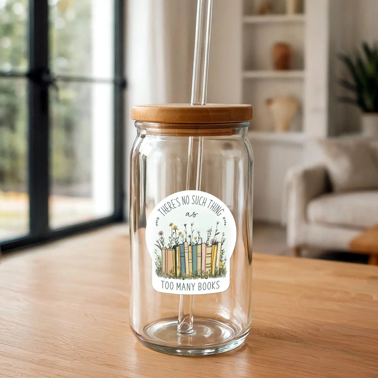 There's No Such Thing As Too Many Books Sticker | Reading