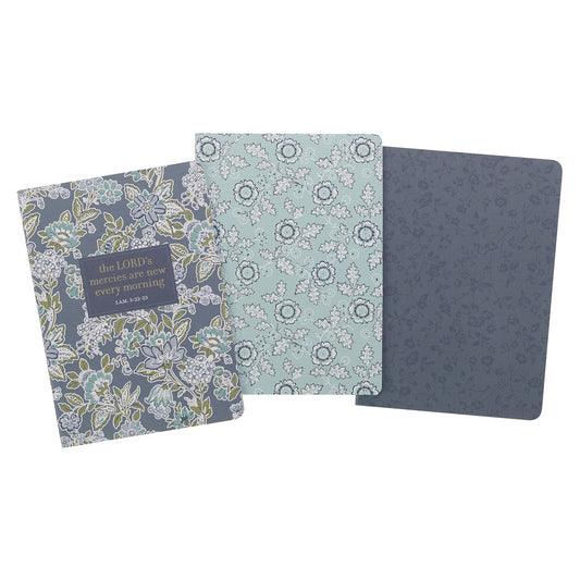 Notebook Set 3pc Lg New Mercies Lam. 3:22-23