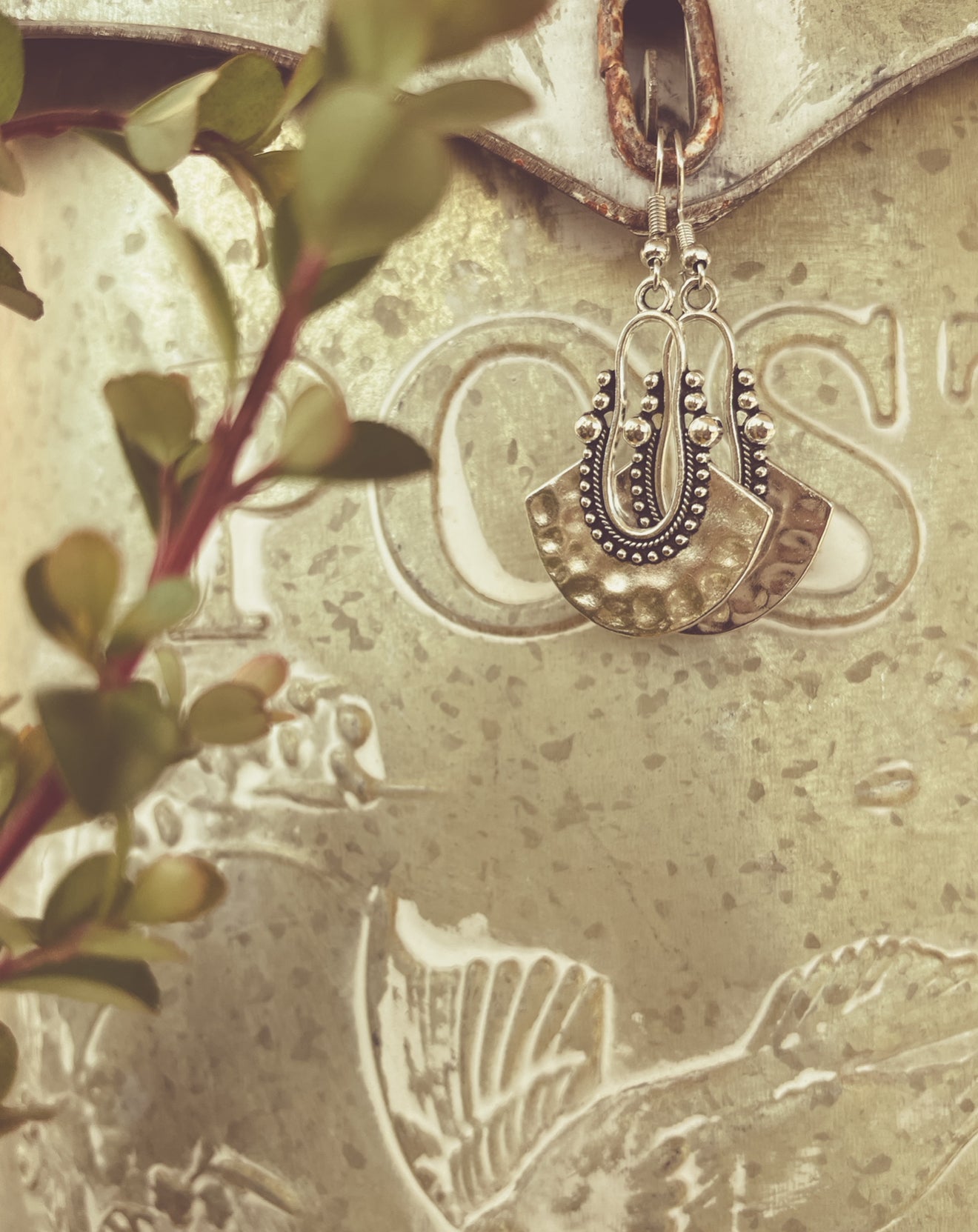 Beautiful Boho Silver Earring Set