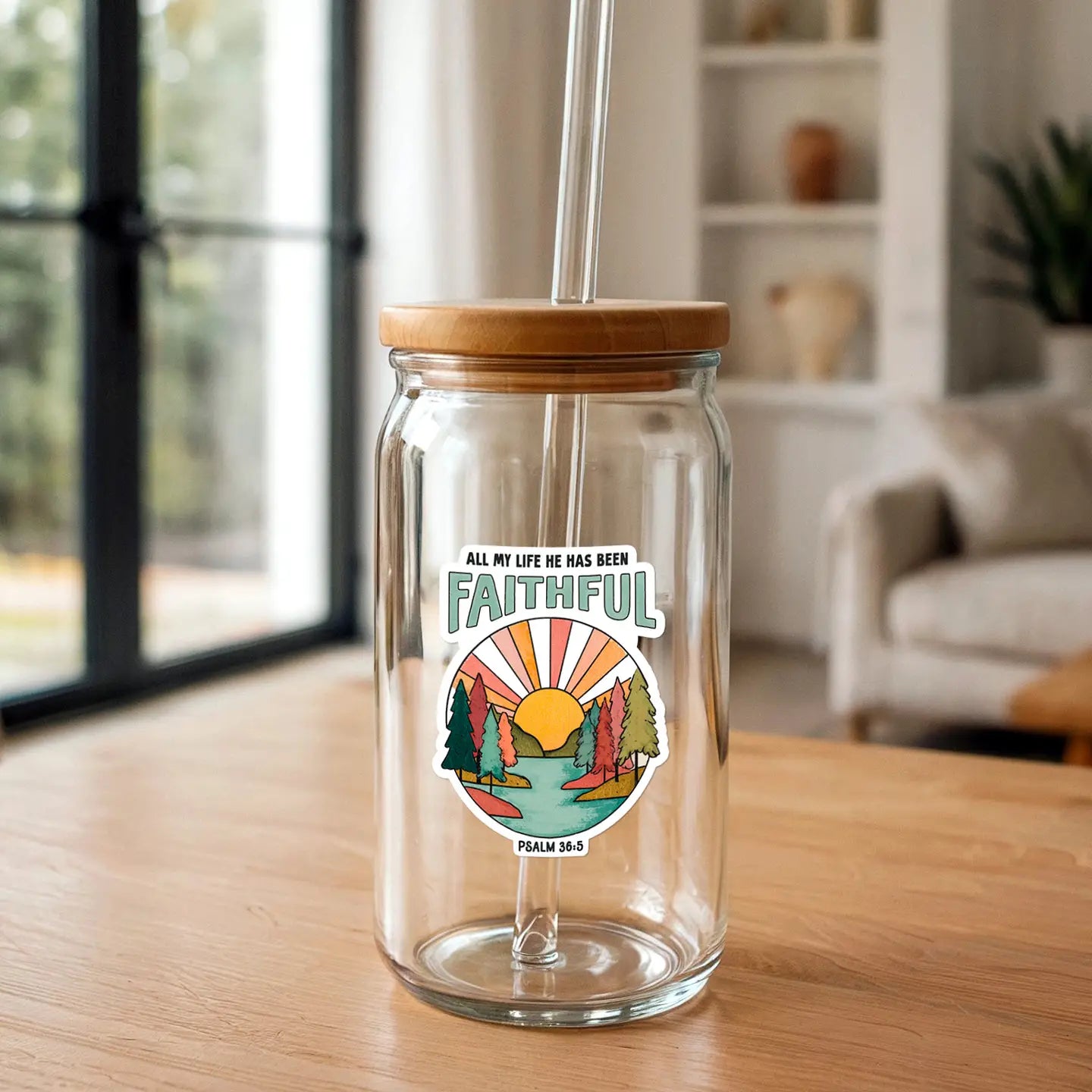 All My Life He Has Been Faithful | Christian Sticker | Psalm