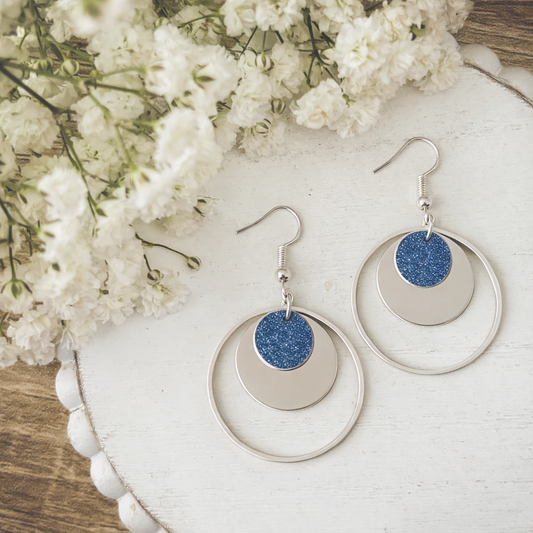 Beautiful Blue Drop Earrings