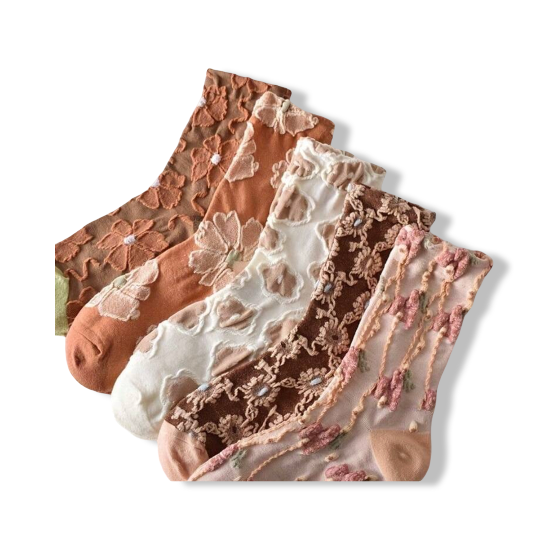 Adorable 5 Pair Socks