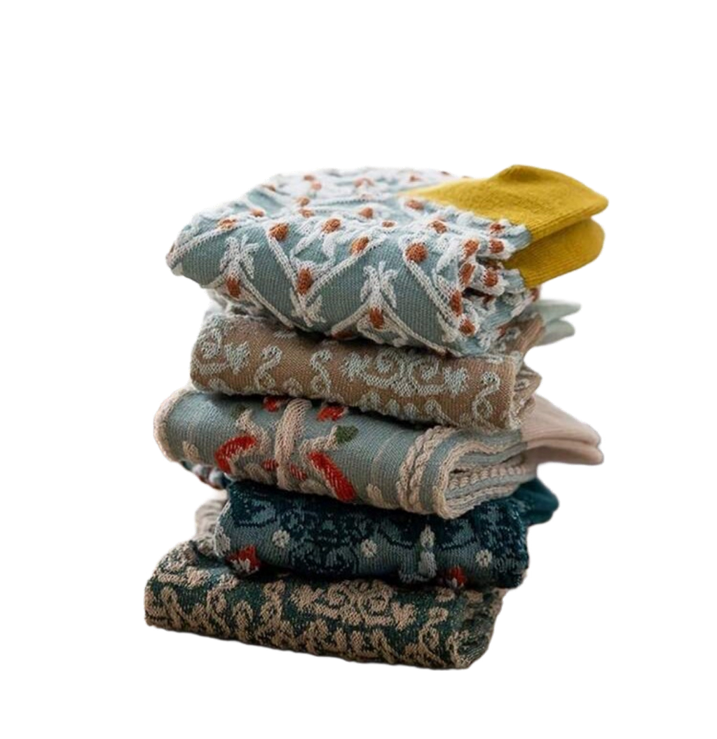 Adorable 5 Pair Women’s Socks